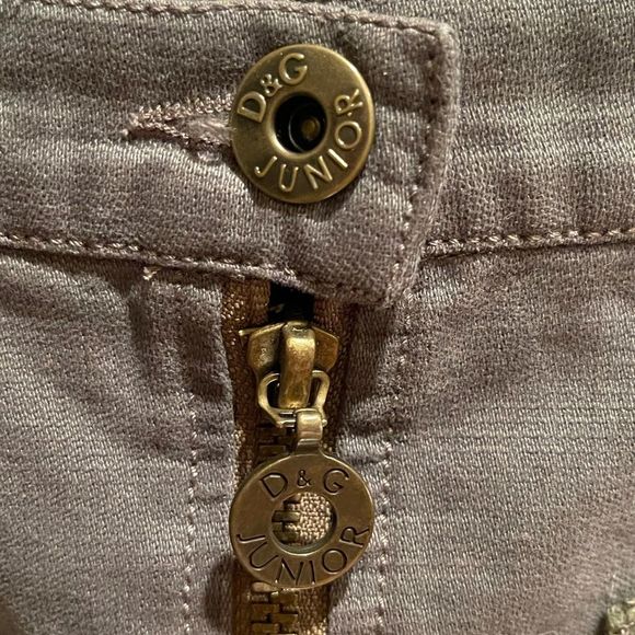 💕Dolce & Gabbana Girls’ mini mix media jean skirt. Sz 12 - Picture 4 of 12